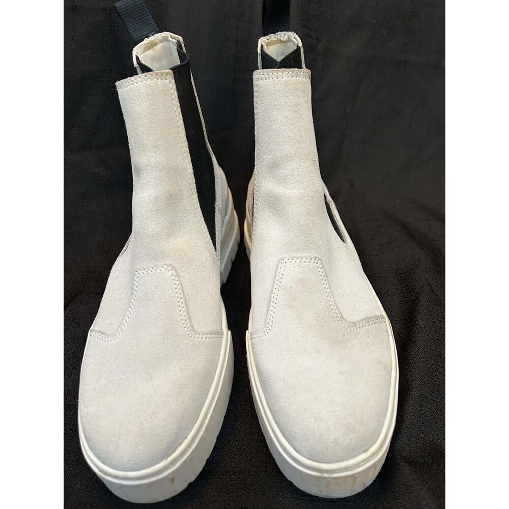 Puma Size 10 MAYZE CHELSEA Marshmallow Suede Boots Women's Shoes